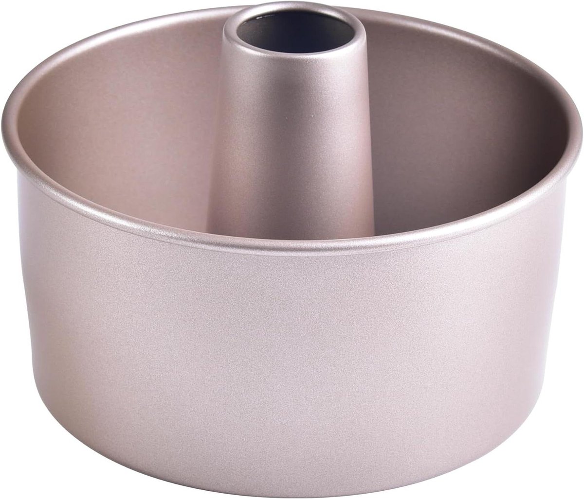 Cakevorm met Buis - Kugelhopf Vorm - Taarten Bakken - Antiaanbaklaag - 15 cm - Goud