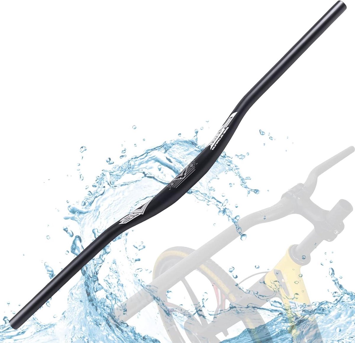 Fietsstuur Aluminium - MTB Rise Bar - Fietsen Off-road - Hoge Sterkte Anti-vibratie - 31.8 * 800mm - Zwart