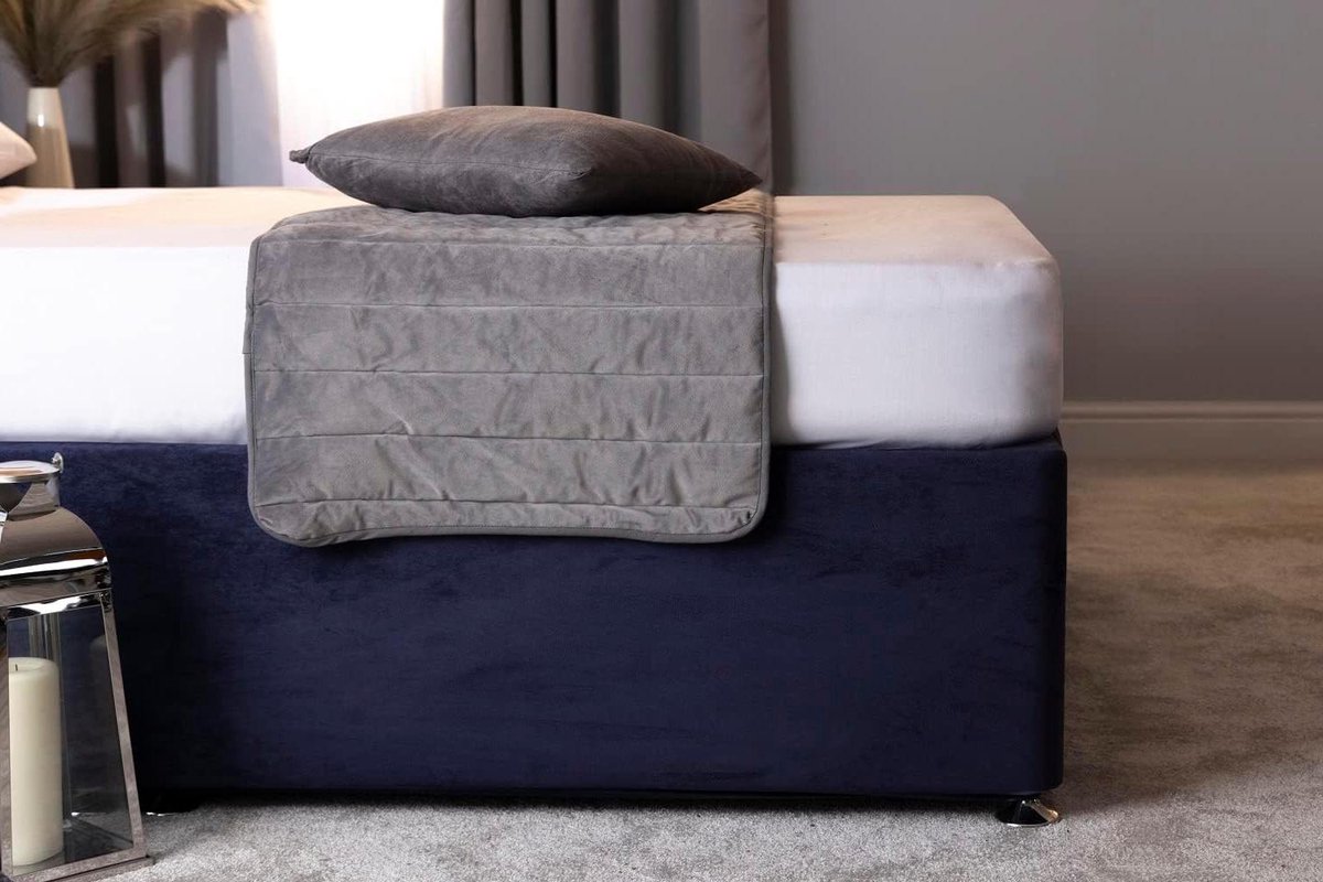Bedbodemhoes - Bedrok Divanhoes - Bed Opknappen - Extra Diep - 48 cm Diep - Marineblauw