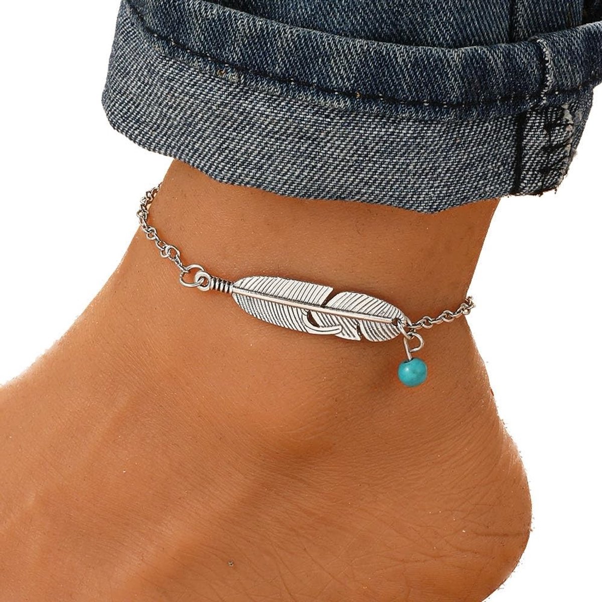 Cosensi - Adjustable Ankle Arch - Enkele Band - Zomer Accessoire - Voetjuwelen - Dames en Meisjes - Strandmode - Stijlvol
