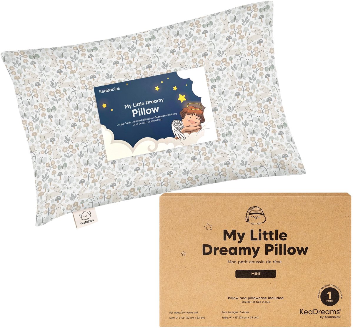 Cosensi - Mini Toddler Pillow - Ergonomisch - 23x33cm - Kinderen - Reis Kussen - Optimale ondersteuning voor een goede nachtrust - Prairie