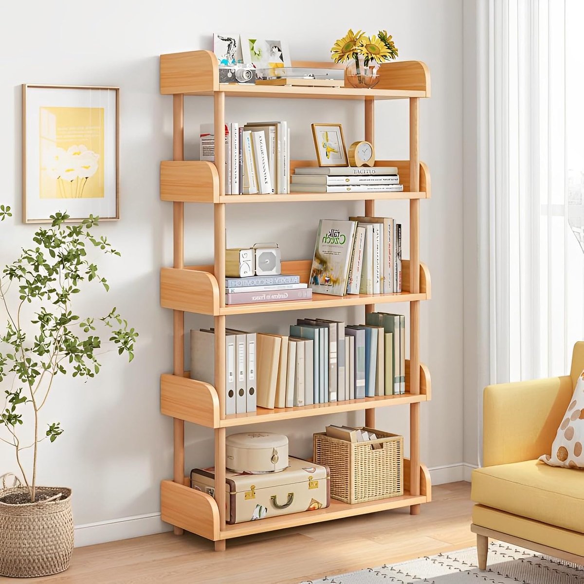 Luxe Boekenkast – Eiken – 80x24x137 cm – Industrohome