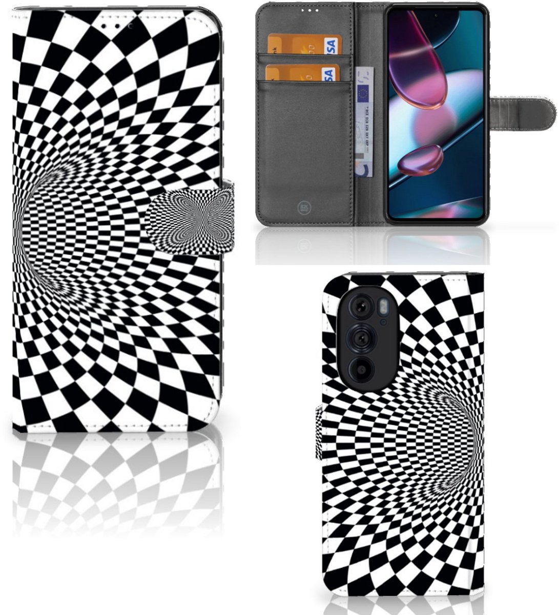 Motorola Edge 30 Pro Book Case Illusie