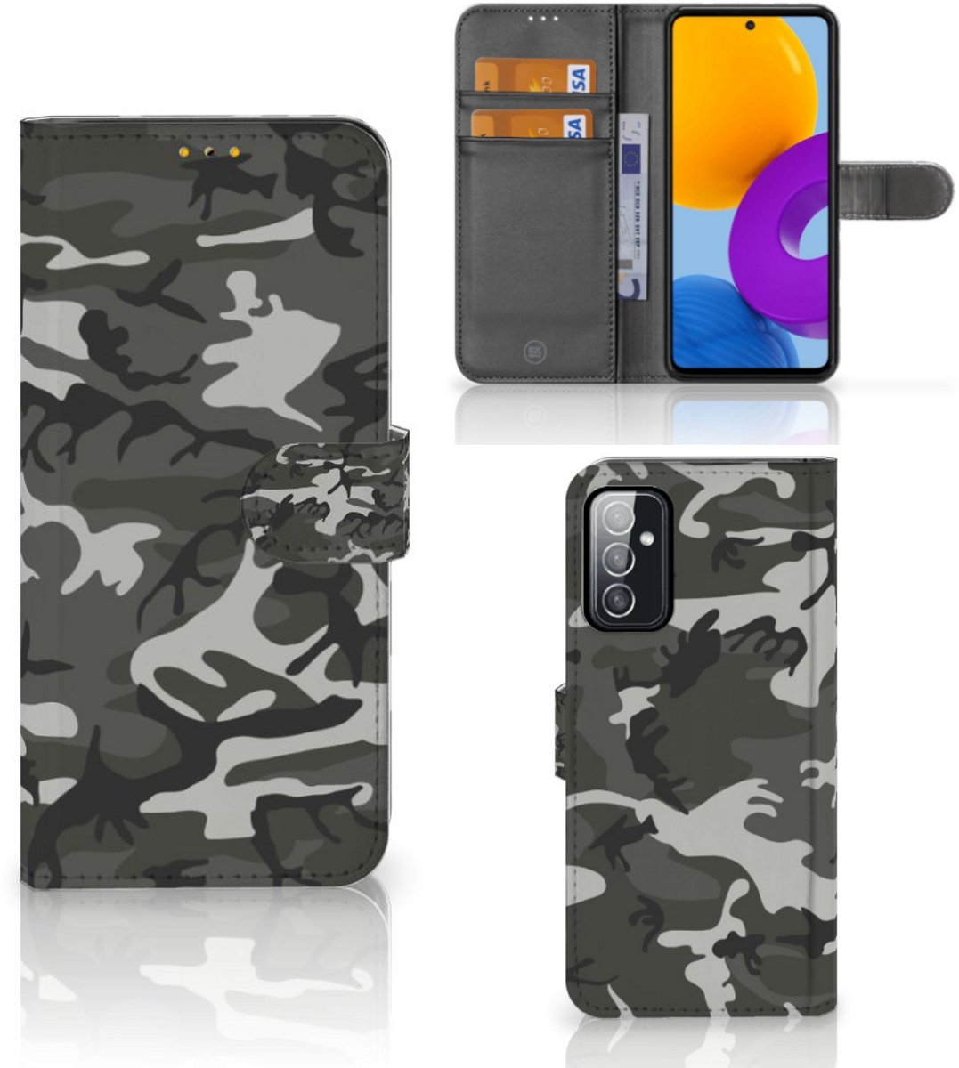 Samsung Galaxy M52 Telefoon Hoesje Army Light