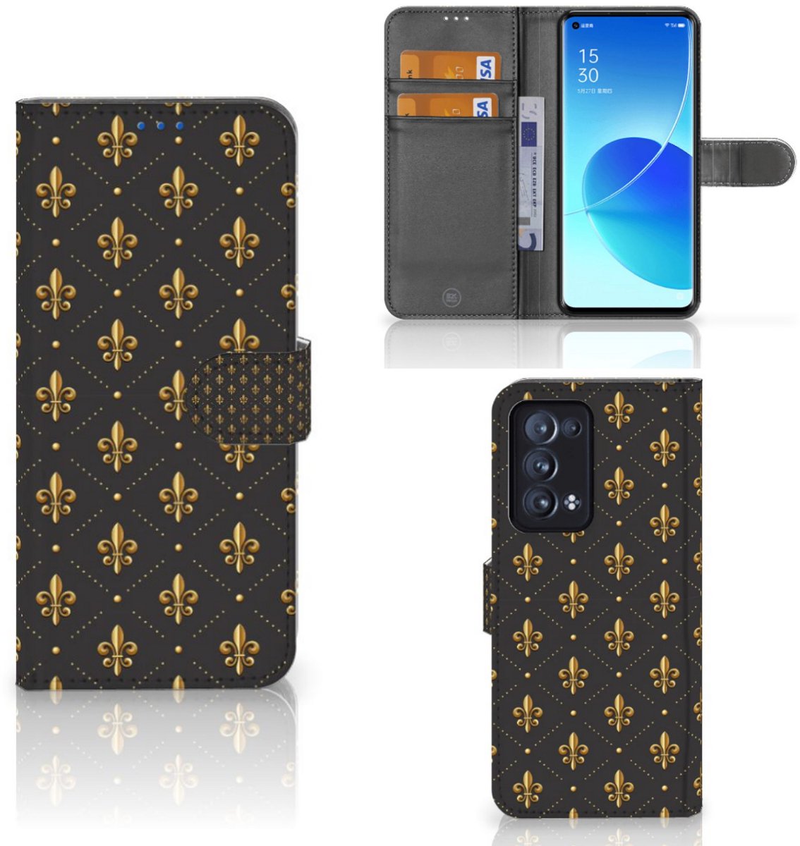 OPPO Reno 6 Pro Plus 5G Telefoon Hoesje Franse Lelie