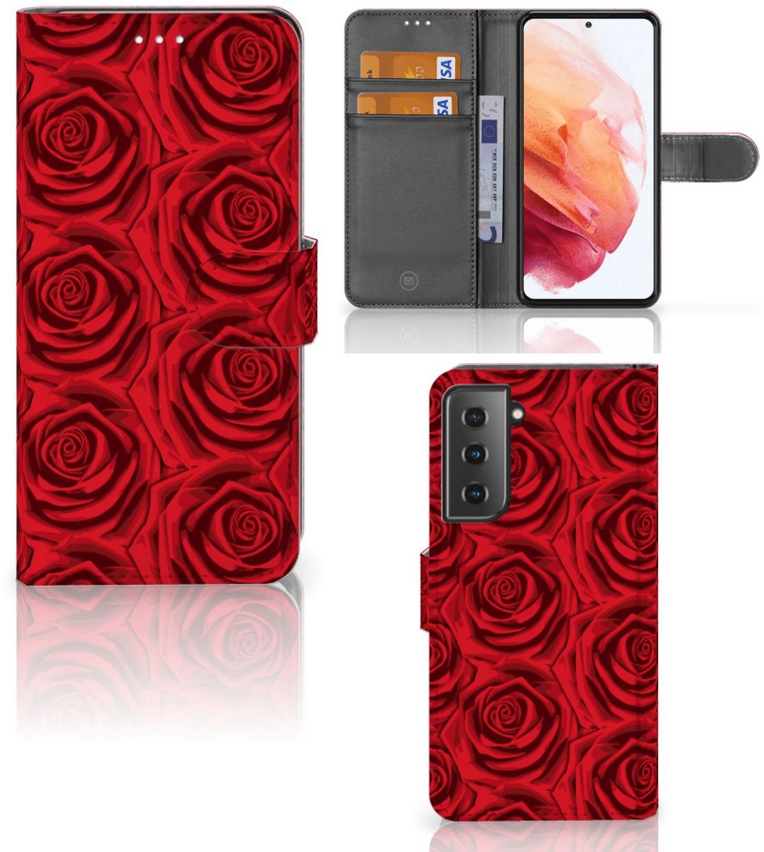 Samsung Galaxy S21 Hoesje Red Roses