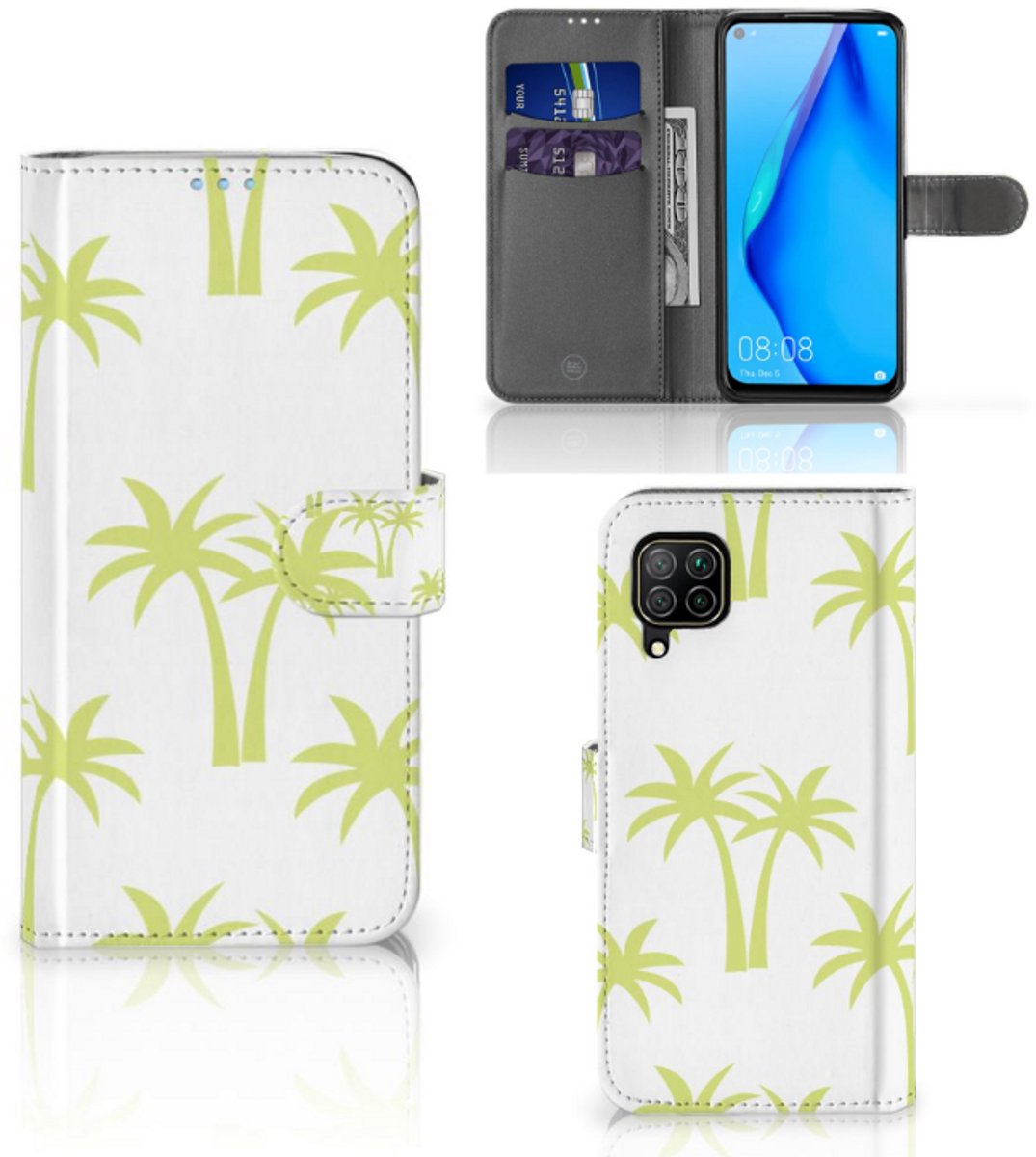 Huawei P40 Lite Hoesje Palmtrees