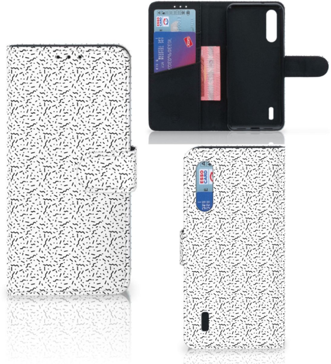 Xiaomi Mi 9 Lite Telefoon Hoesje Stripes Dots