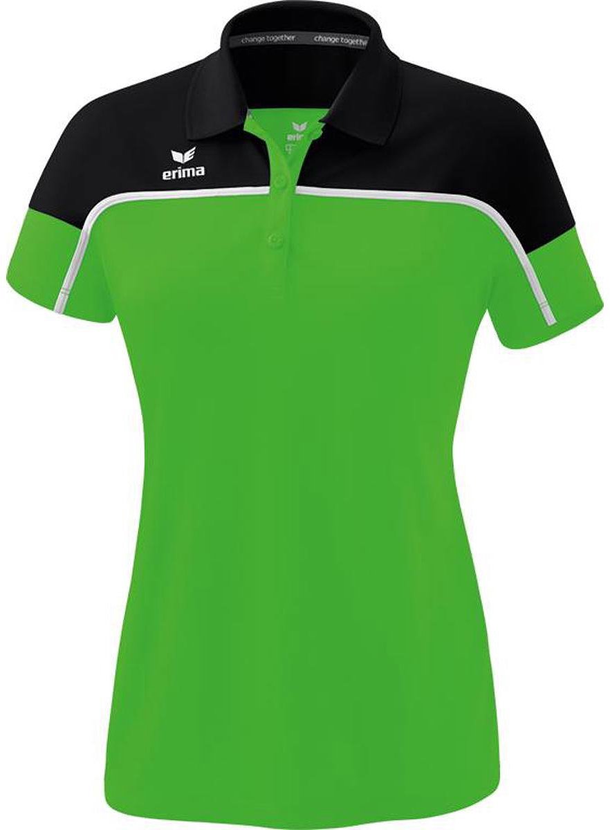 Erima Change Polo Dames - Green / Zwart / Wit | Maat: 34