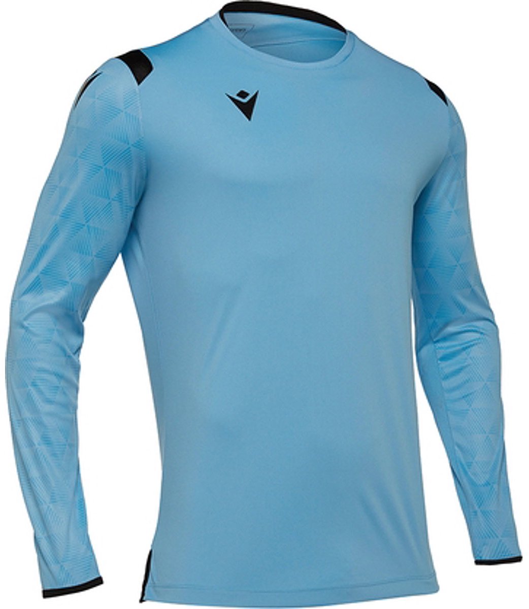 Macron Aquarius Keepershirt Lange Mouw Heren - Lichtblauw / Zwart | Maat: L