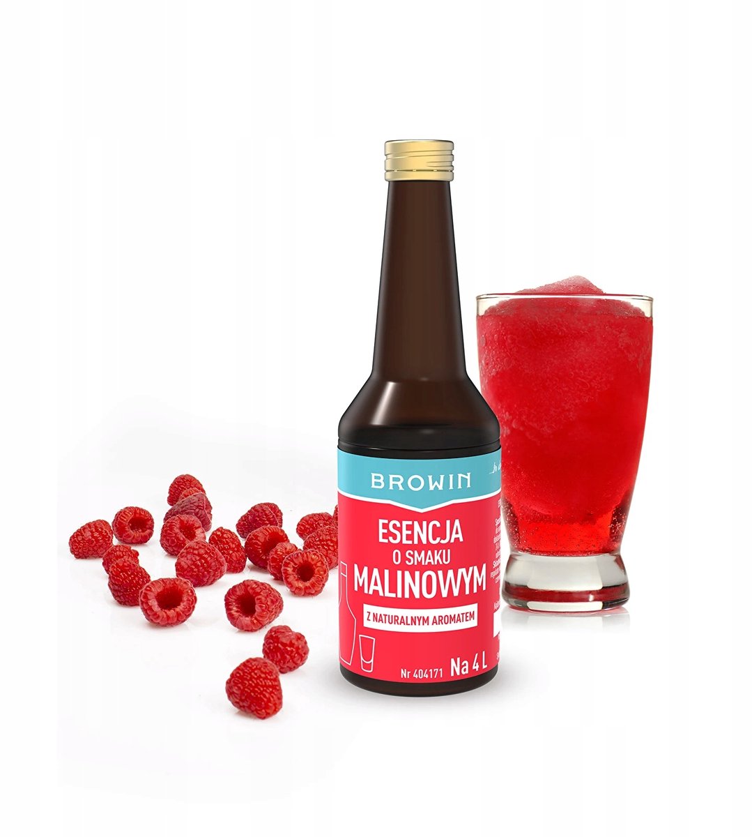 Browin - Essentie voor Frambozenlikeur - 40ML - Voor 4L Alcohol - Natuurlijke Aroma