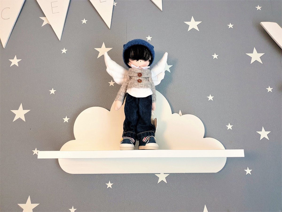 Grote Witte wolkenplank 50cm - Scandinavisch design