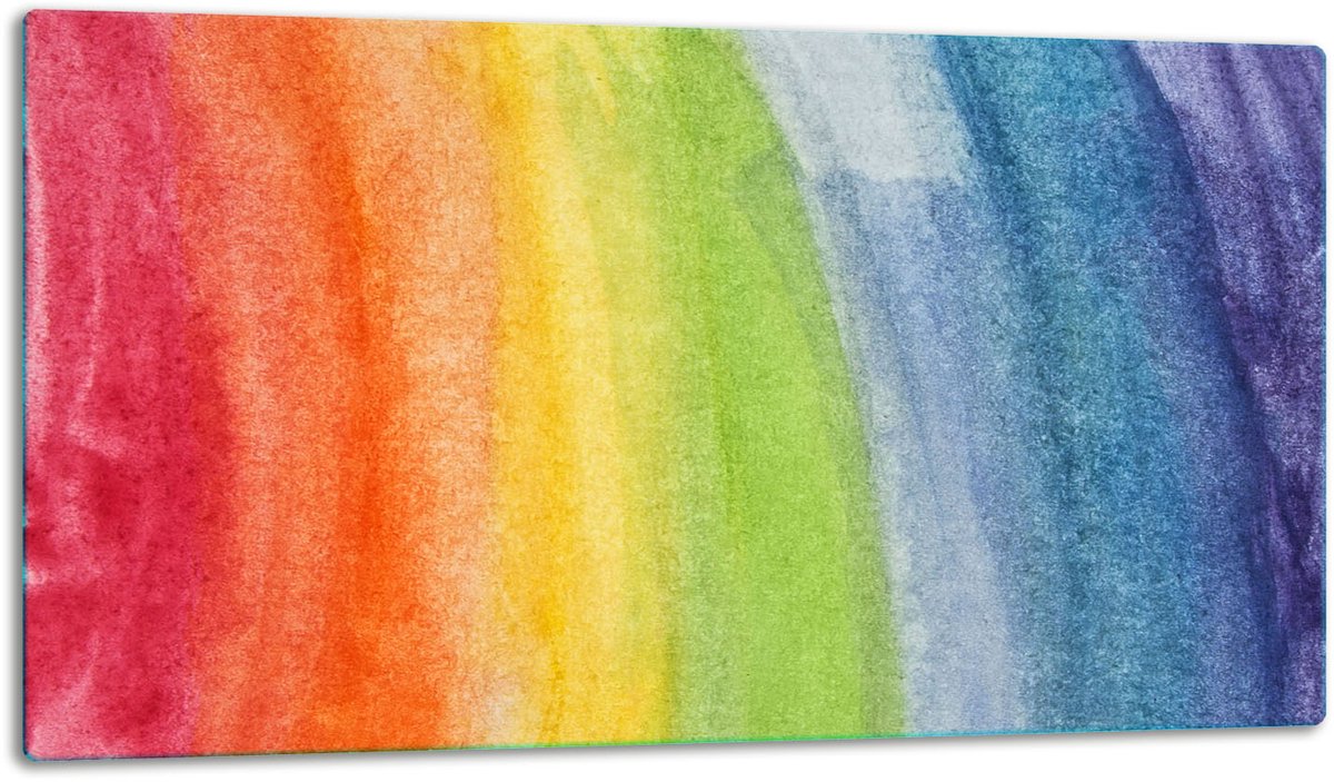 TMK ArtDeko - Glazen Snijplank - 52x30 cm - Inductiebeschermer - Levendige Kleuren