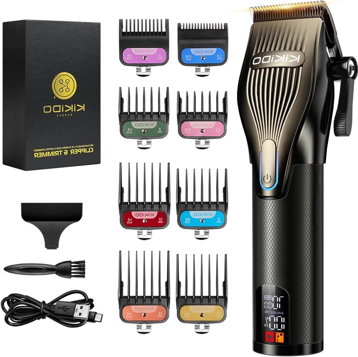 Tondeuse Set - Haartrimmer Kit - Thuis Kapper - T-Blade Trimmer - 23.29 x 13.41 x 9.19 cm - null