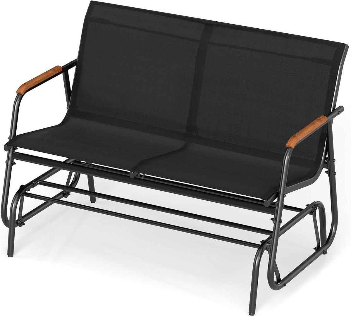 Schommelbank Tuin - Terrasbank Buitenbank - Ontspannen Buiten Zitten - Ademende Stoffen Zitting - 115 x 74 x 84 cm