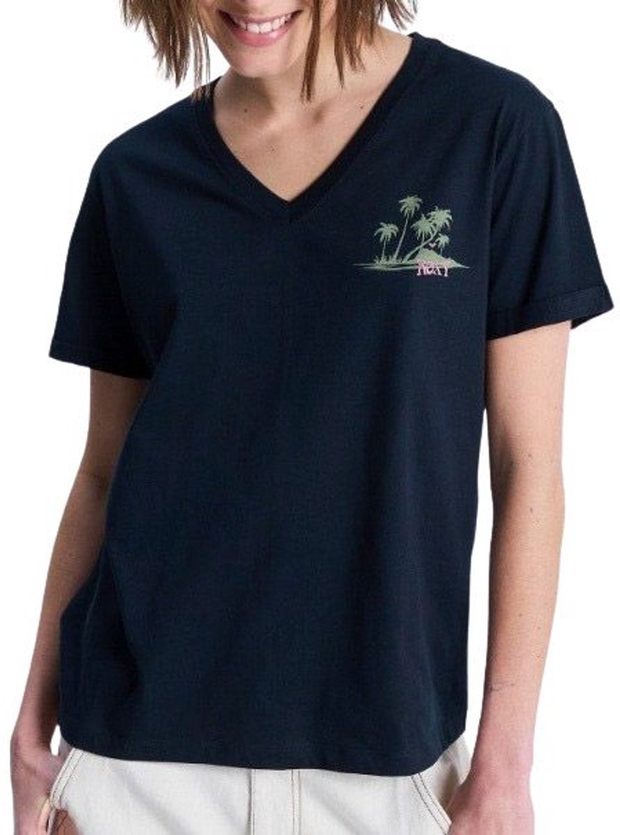 Roxy Slow Life Shirt Dames Zwart