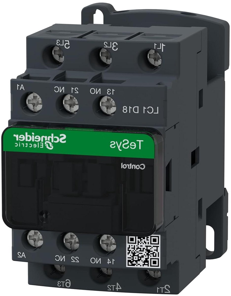 Motor Contactor - Schakelaar Stroombegrenzer - Motorbesturing - Drie Polen - 18 Ampere - Grijs