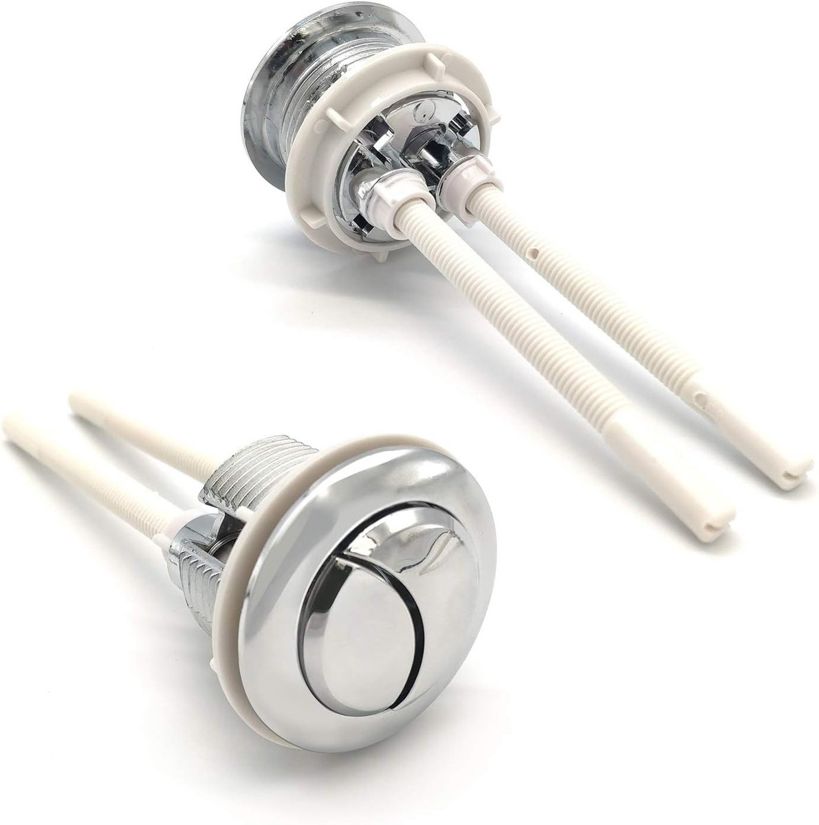 Universele 38mm Dual Flush Toilet Drukknoppen, Hoogdruk Accessoires voor Toilet Reparatie en Flush Ventiel Kit met Chroom Afwerking