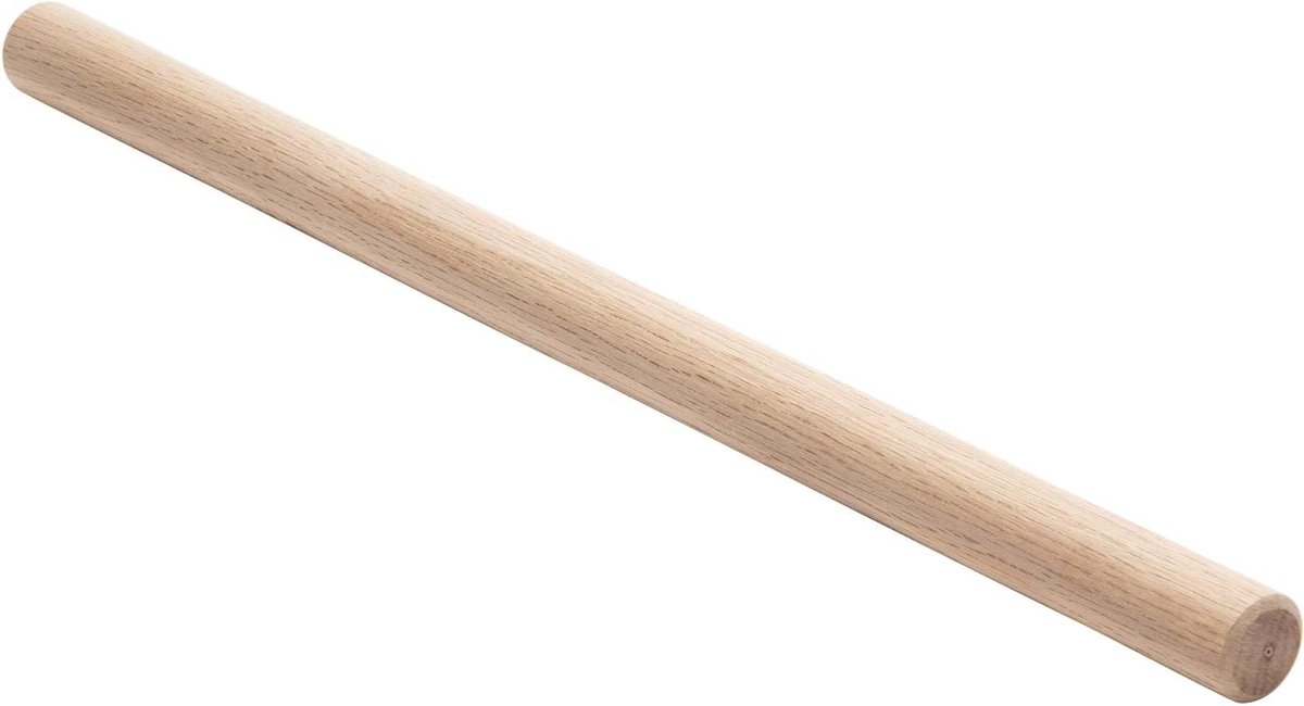 Deegroller Hout - Deegroller Oak - Bakken en Deeg Uitrollen - Massief Eikenhout - 45 cm - Lichtbruin