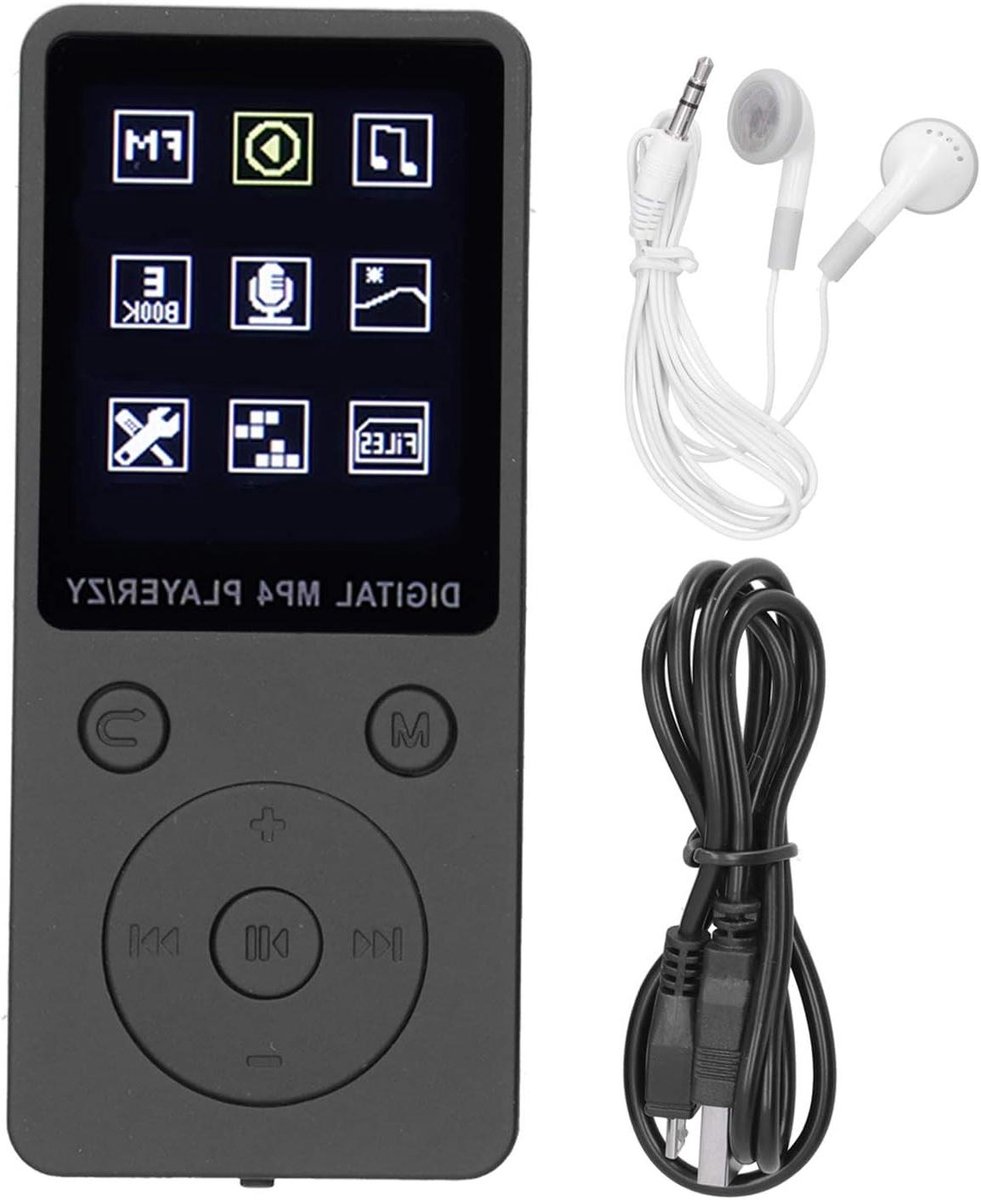 Mp3 Speler - Muziekspeler Videospeler - Muziek Luisteren - Kleurenscherm Knopbediening - 1.8 Inch Scherm - Zwart