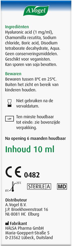 A.Vogel Pollinosan Hooikoorts Oogdruppels - Bij rode, branderige en jeukende ogen - 10 ml