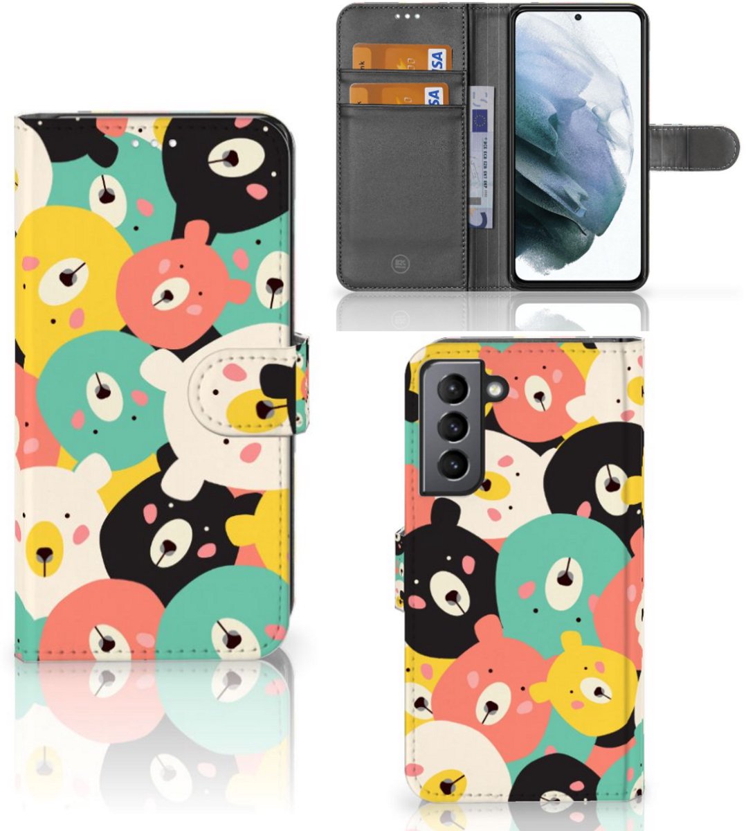 Samsung Galaxy S21 FE Leuk Hoesje Bears