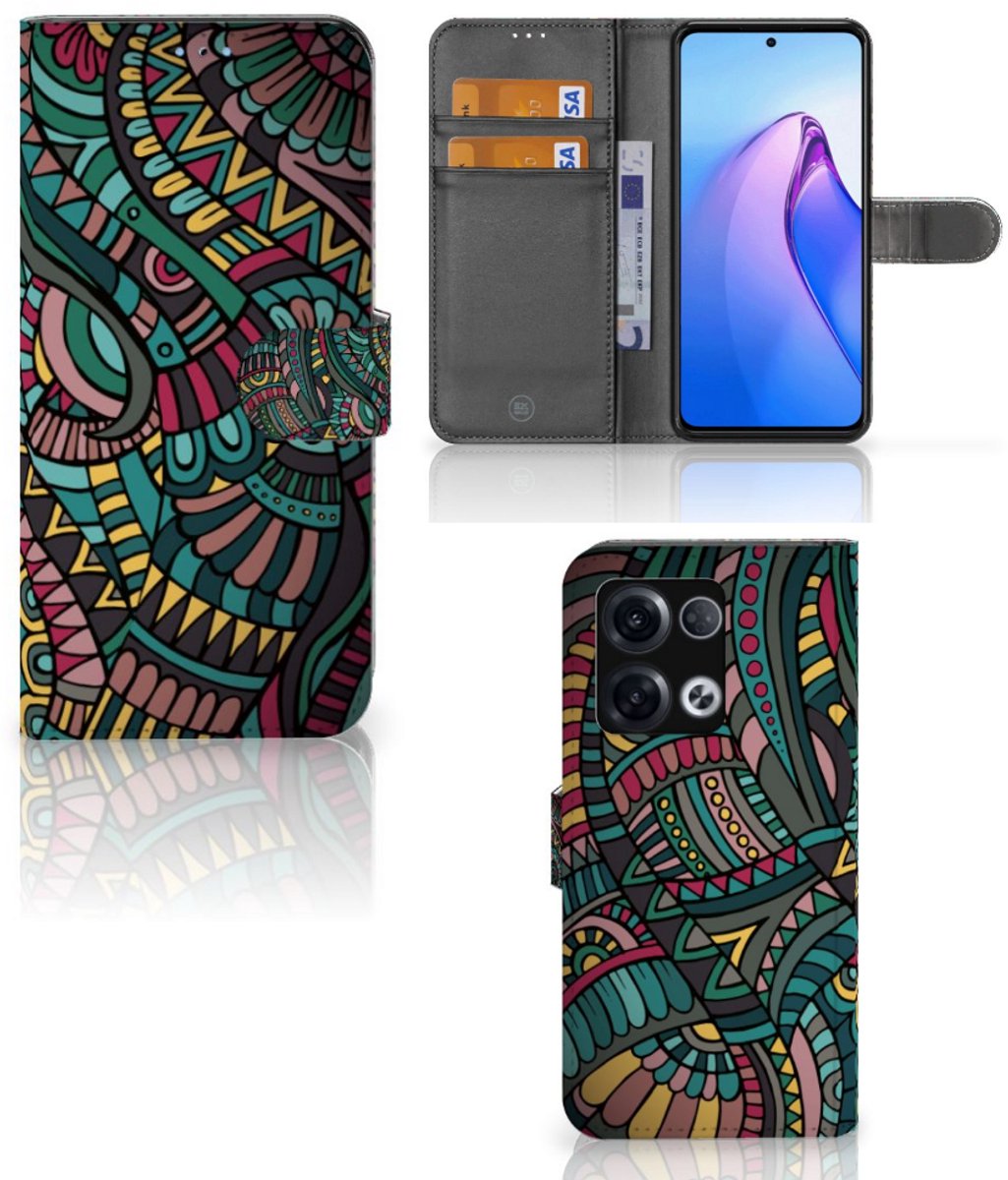 OPPO Reno8 Pro Telefoon Hoesje Aztec