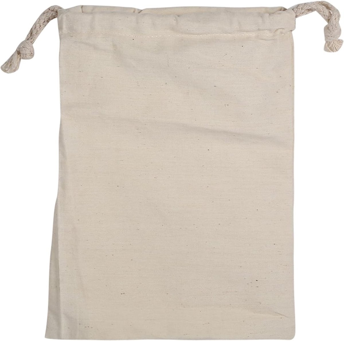 Opbergzak van Katoen met Trekkoord - Muslin Tas voor Kleding, Schoenen en Accessoires (30 x 40 cm)
