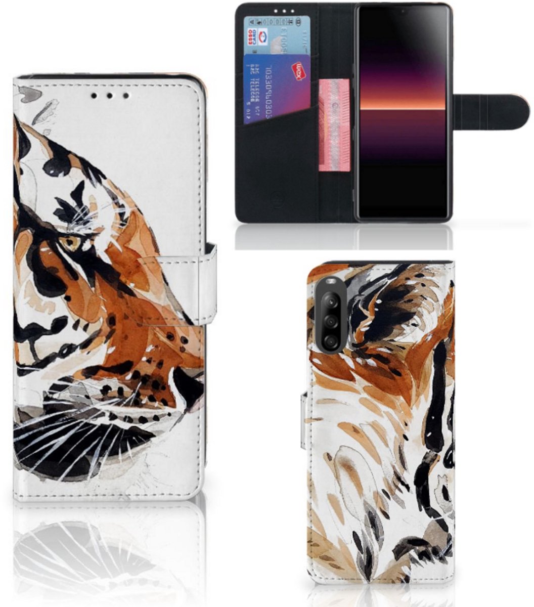 Hoesje Sony Xperia L4 Watercolor Tiger