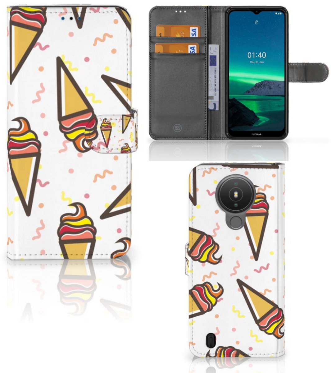 Nokia 1.4 Book Cover Icecream