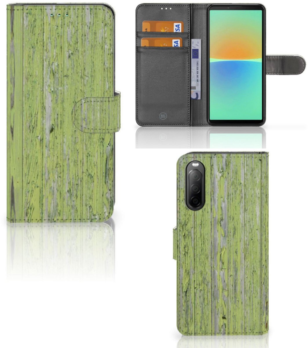 Sony Xperia 10 IV Book Style Case Green Wood