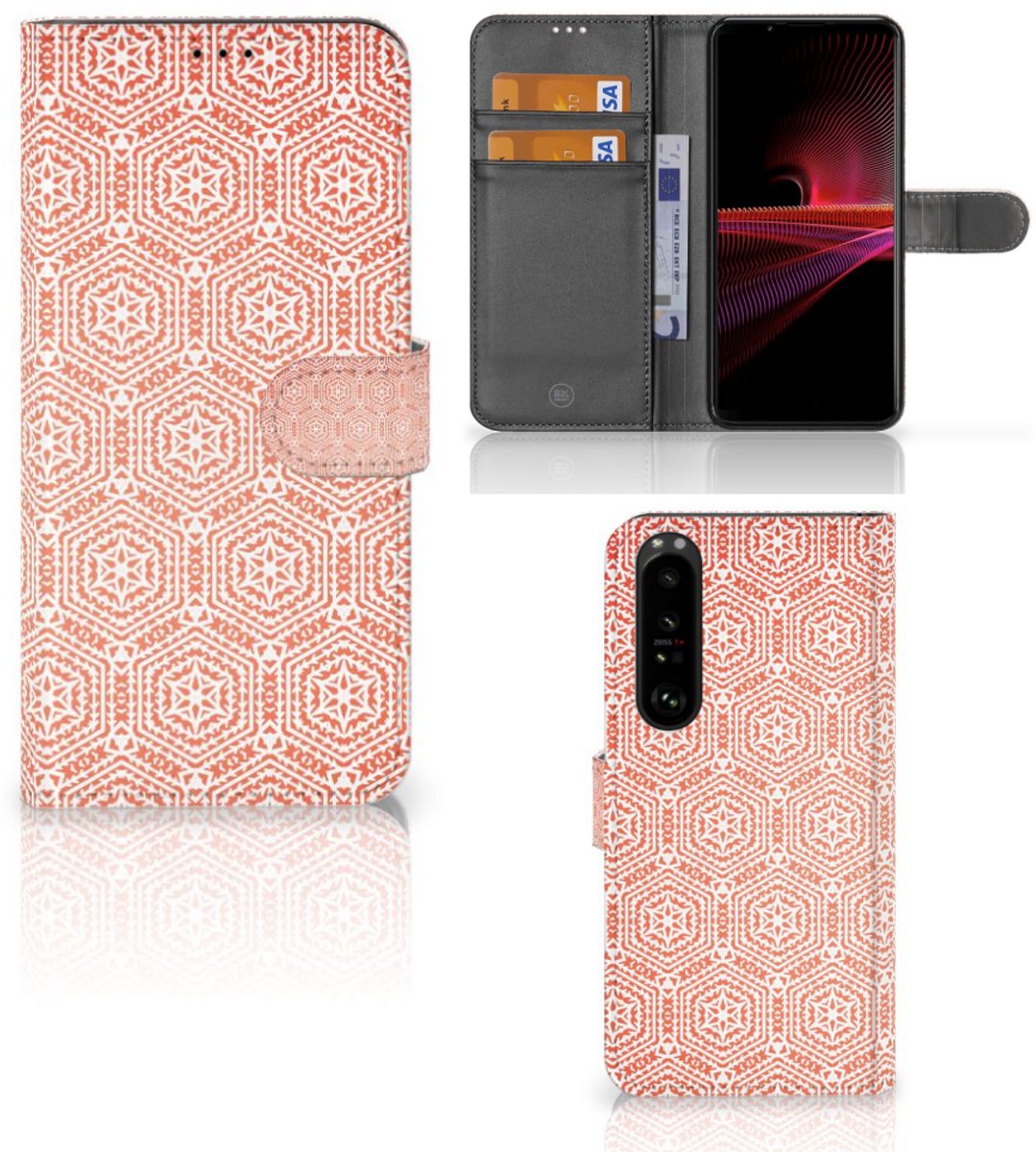 Sony Xperia 1 III Telefoon Hoesje Pattern Orange