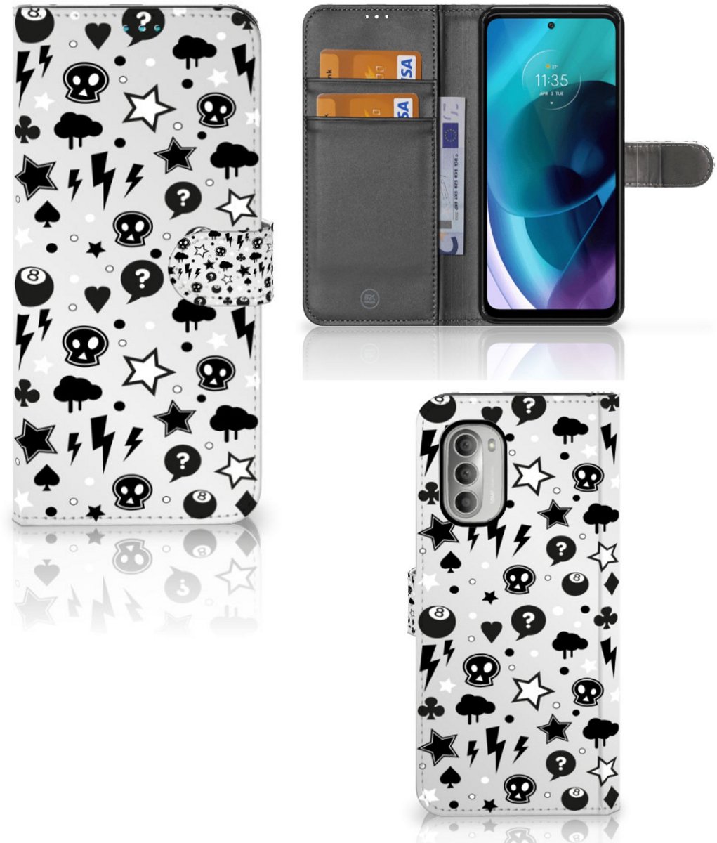 Telefoonhoesje met Naam Motorola Moto G51 5G Silver Punk