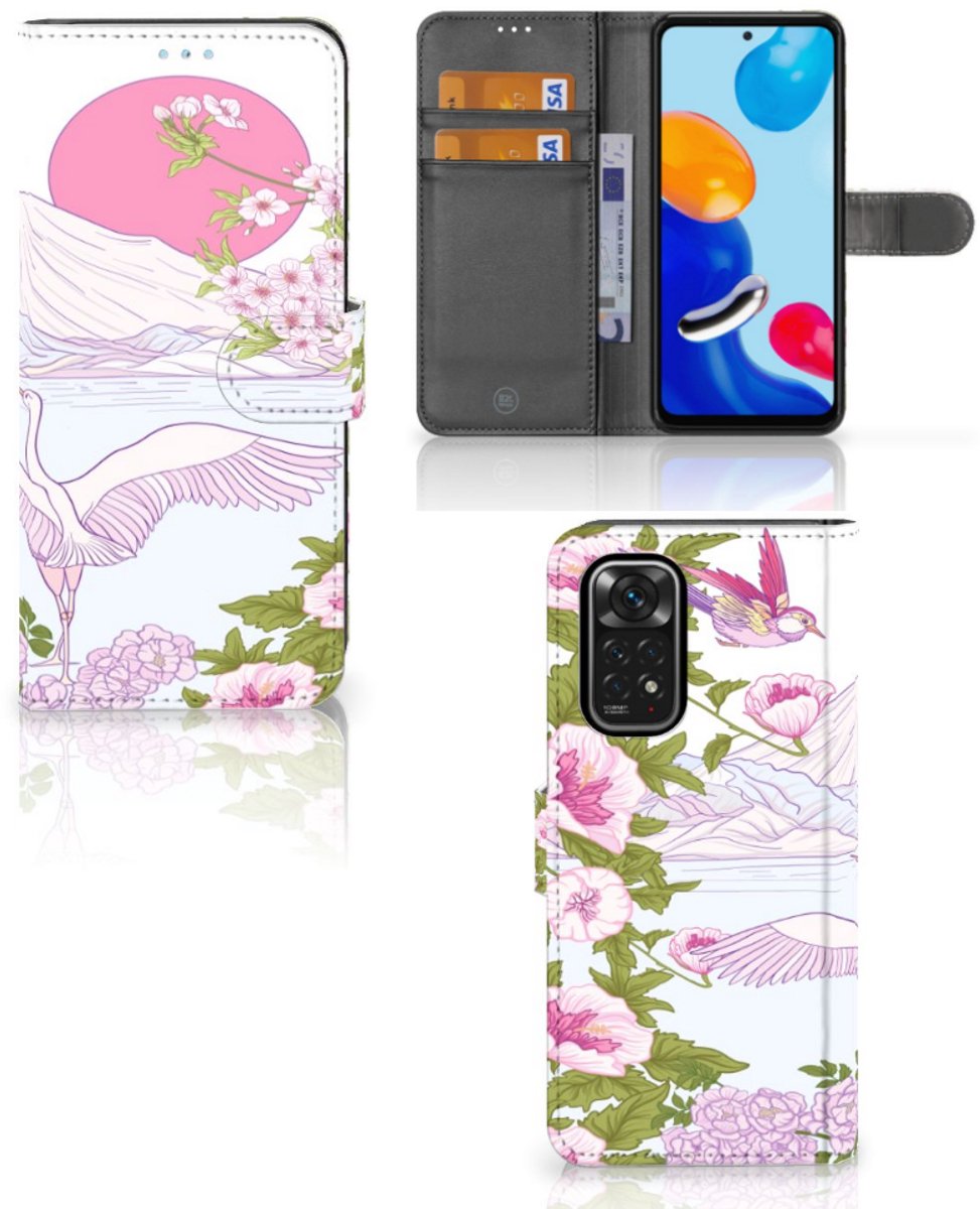 Xiaomi Redmi Note 11/11S Telefoonhoesje met Pasjes Bird Standing