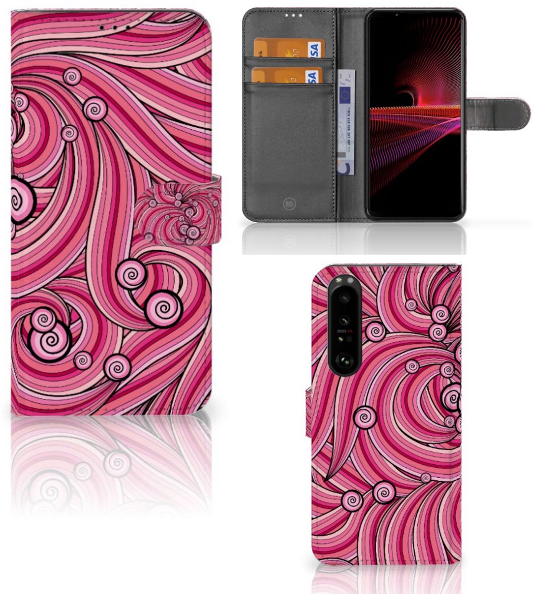 Sony Xperia 1 III Hoesje Swirl Pink