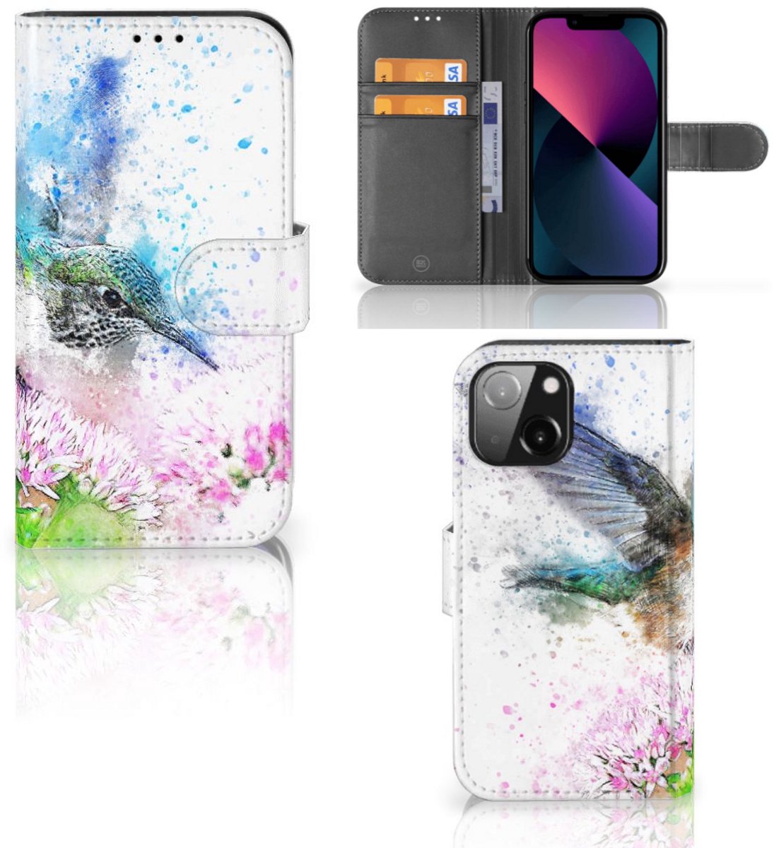 Boekhoesje voor Hoesje iPhone 13 Mini Vogel