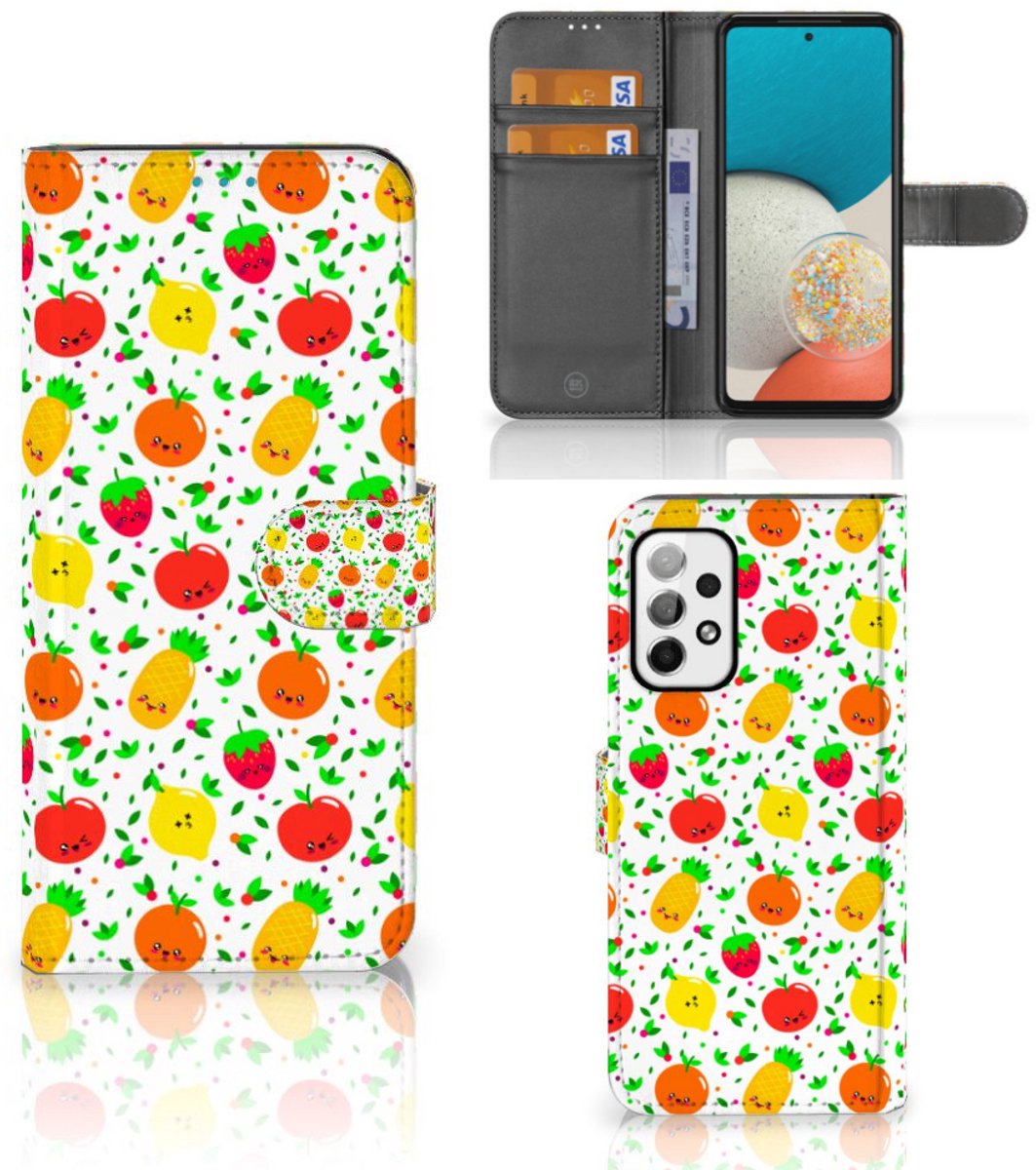 Samsung Galaxy A73 5G Book Cover Fruits