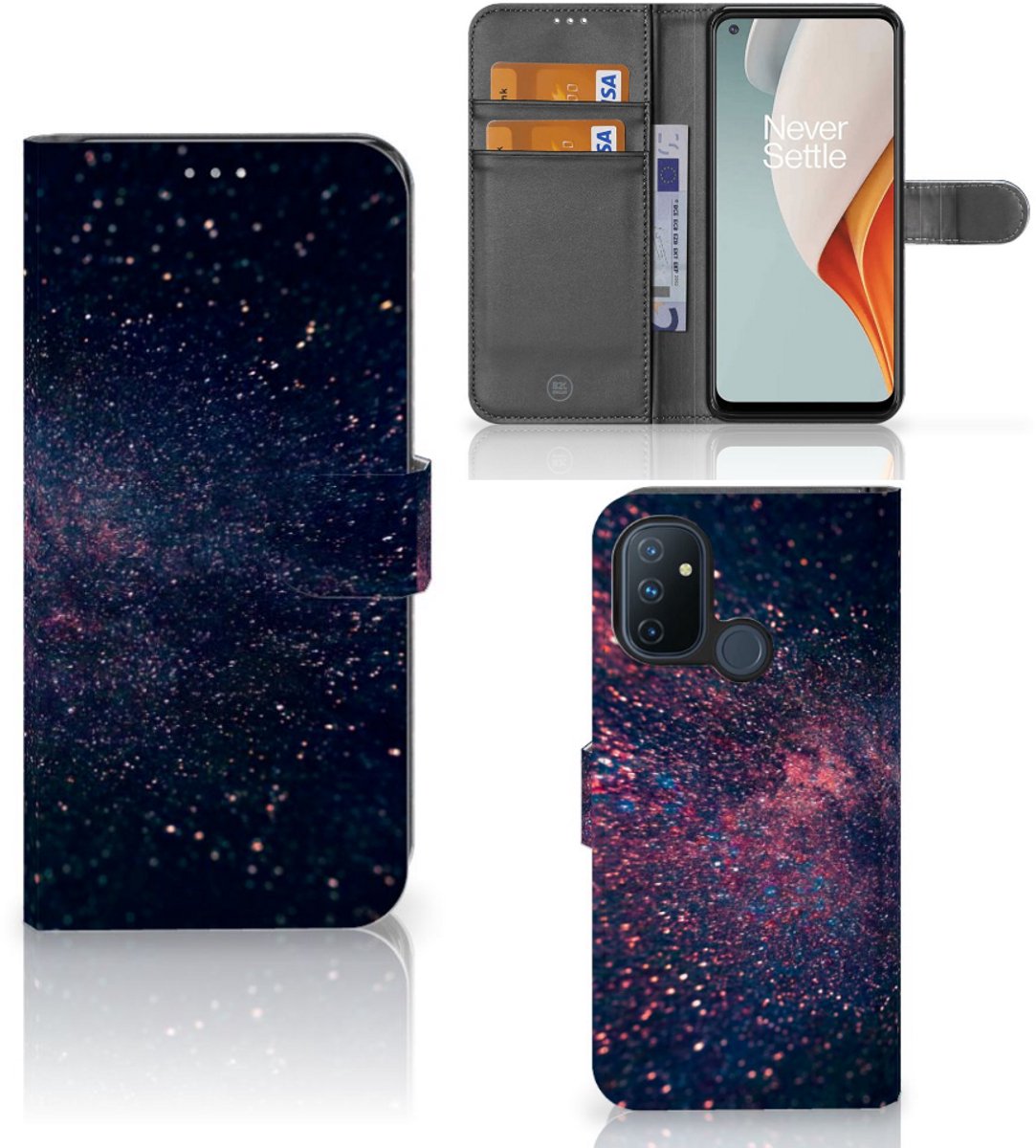 OnePlus Nord N100 Book Case Stars