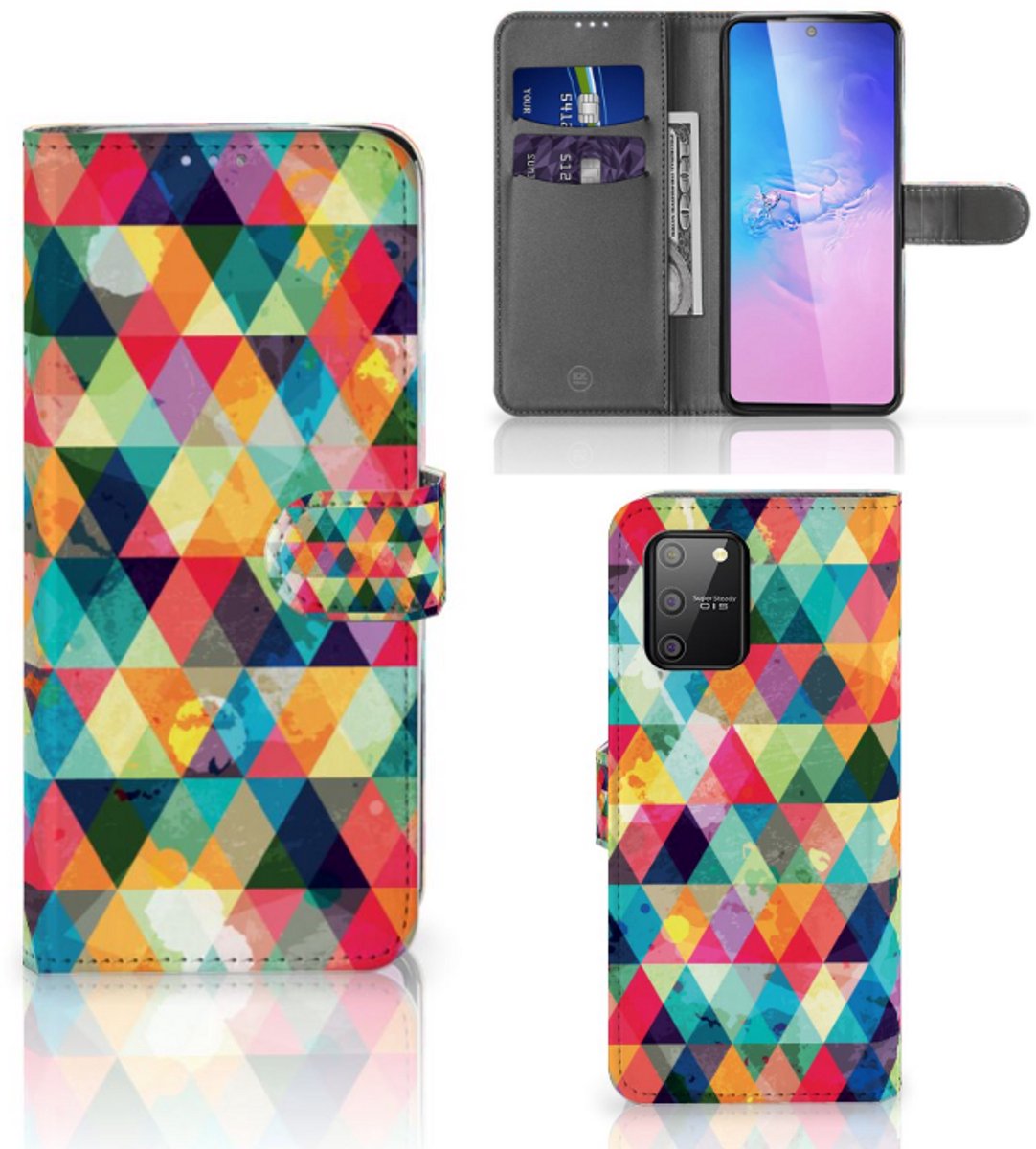 Samsung S10 Lite Telefoon Hoesje Geruit