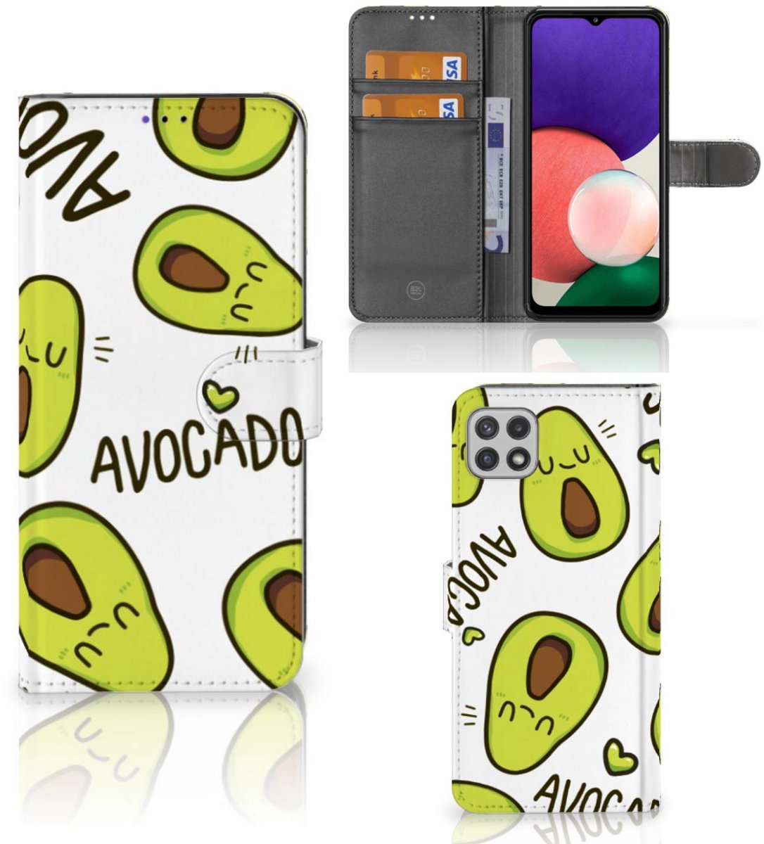 Samsung Galaxy A22 5G Leuk Hoesje Avocado Singing