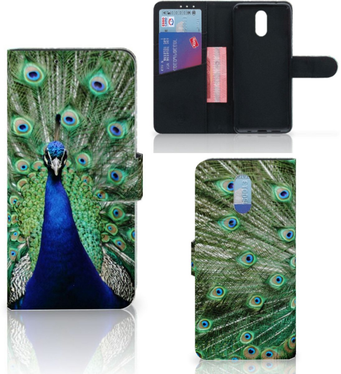 Nokia 2.3 Telefoonhoesje met Pasjes Pauw