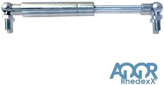Gasveer gasdrukdemper kogelkop lengte 275 mm, slag 100 mm, kracht 50N-450N M6 schroefdraad - gasveer vervanging voor liftomat 15/6 (275/100/450N, roestvrij staal 316L) — afbeelding 4