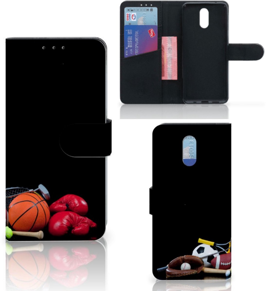 Nokia 2.3 Wallet Case met Pasjes Sports