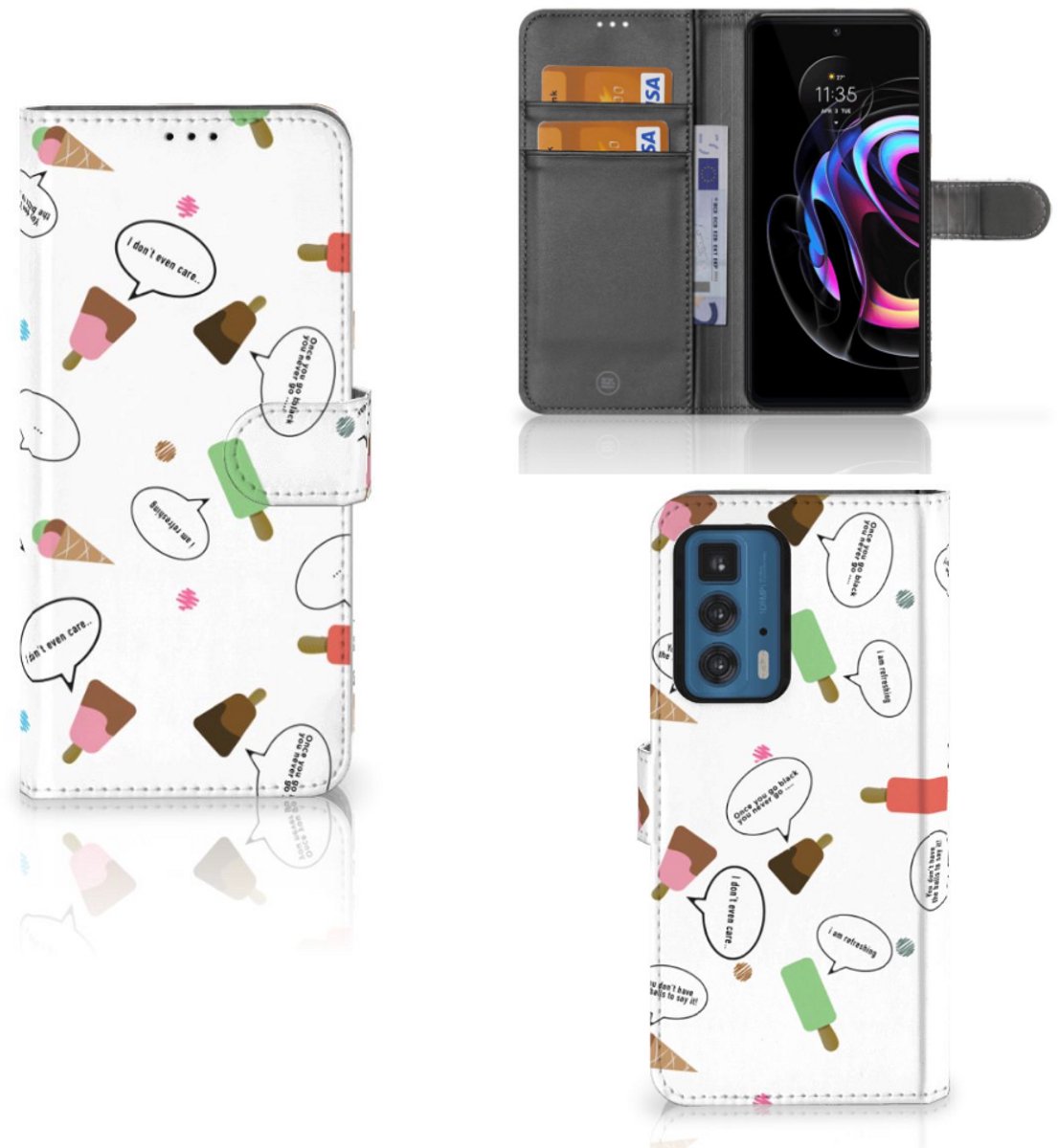 Motorola Edge 20 Pro Book Cover IJsjes