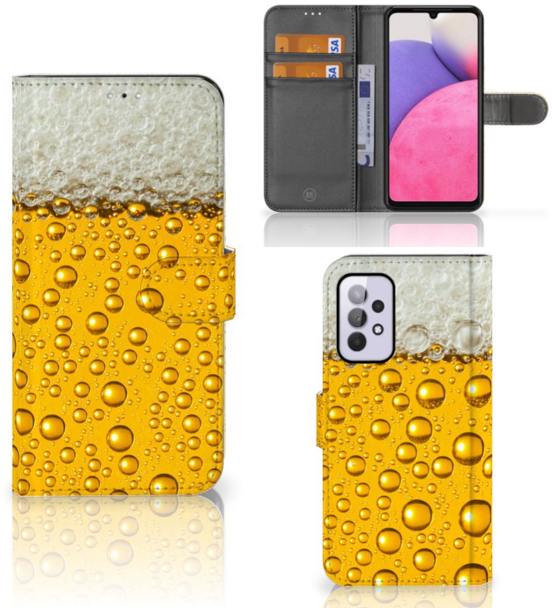 Boekhoesje voor Samsung Galaxy A33 5G Book Cover Bier