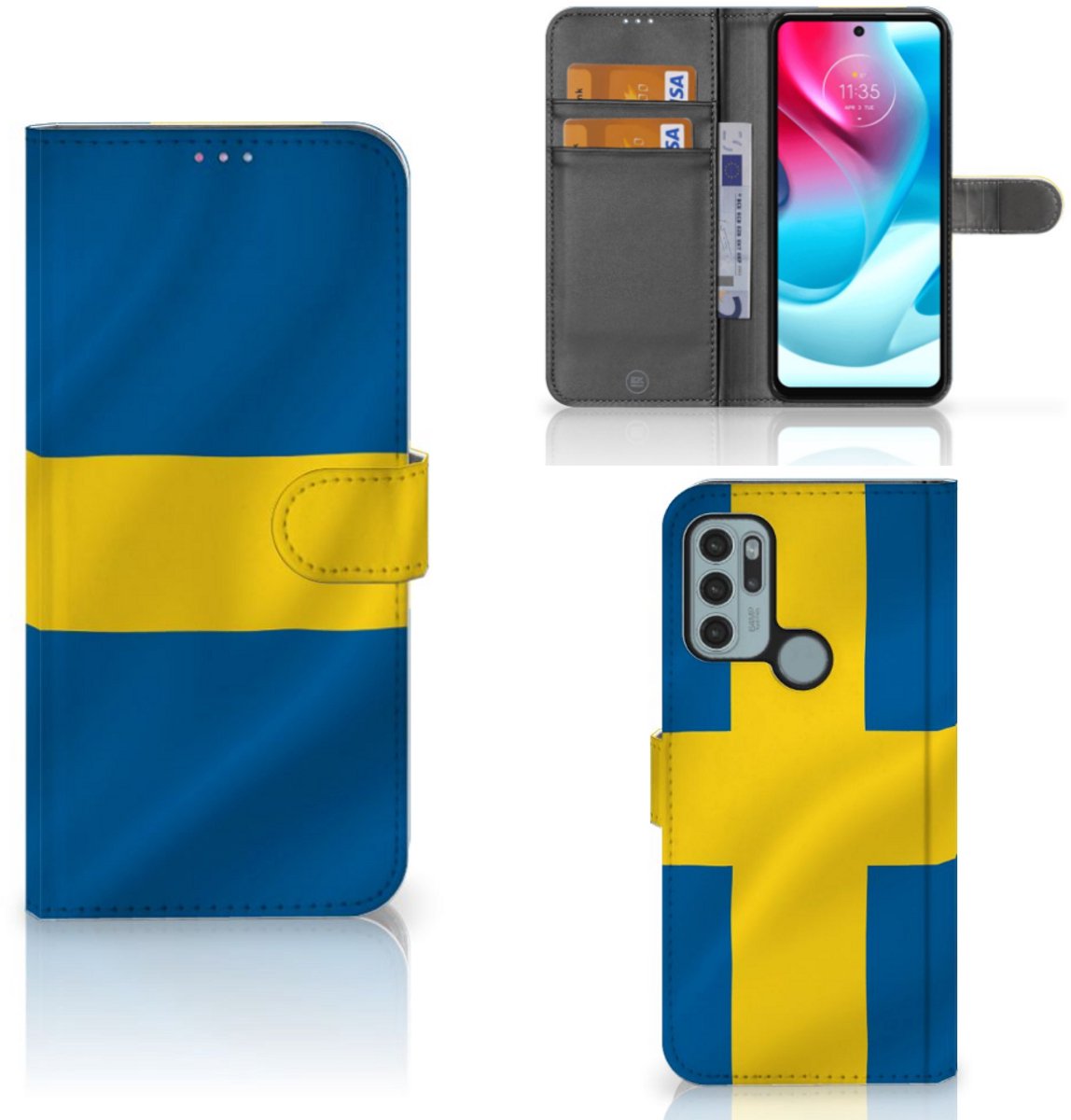 Motorola Moto G60s Bookstyle Case Zweden
