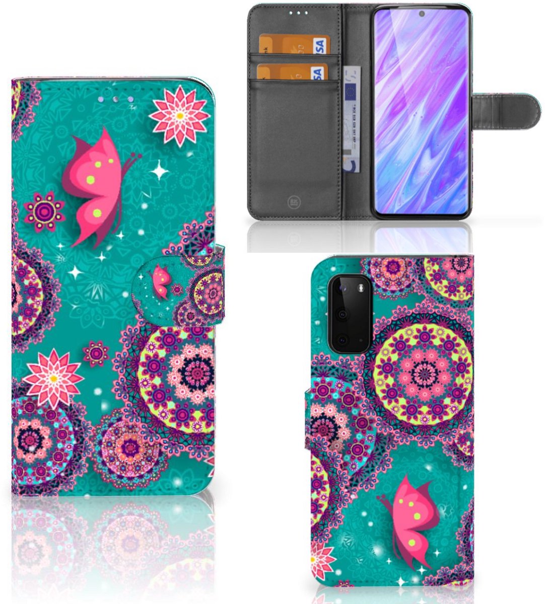 Samsung Galaxy S20 Hoesje Cirkels en Vlinders