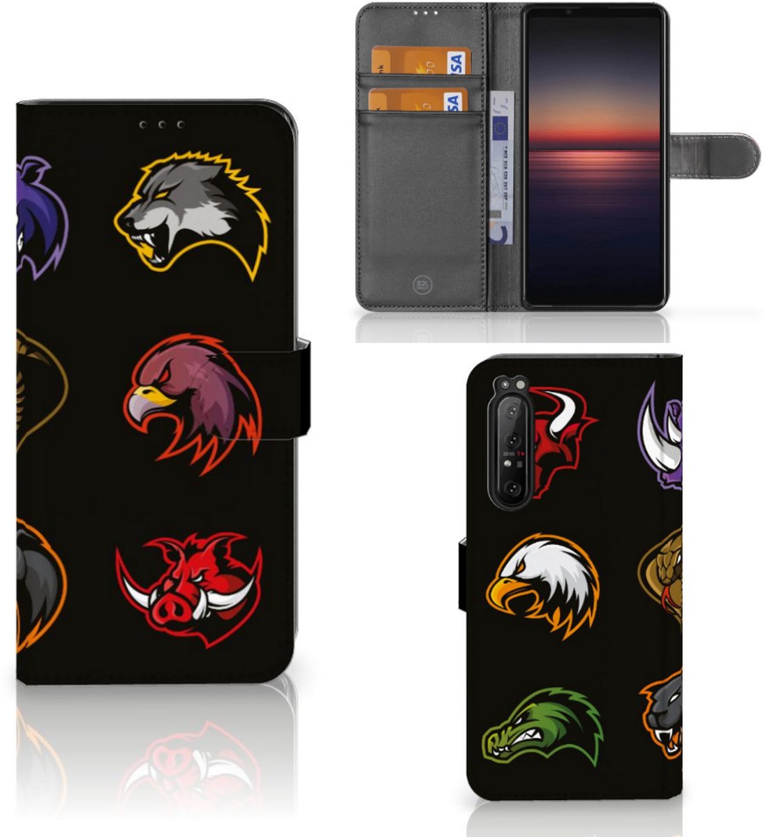 Book Case voor Sony Xperia 1 II Leuk Hoesje Cartoon