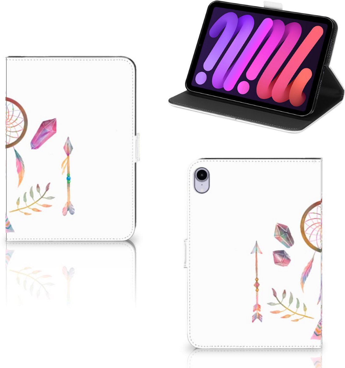 iPad Mini 6 (2021) Hippe Tablet Hoes Boho Dreamcatcher