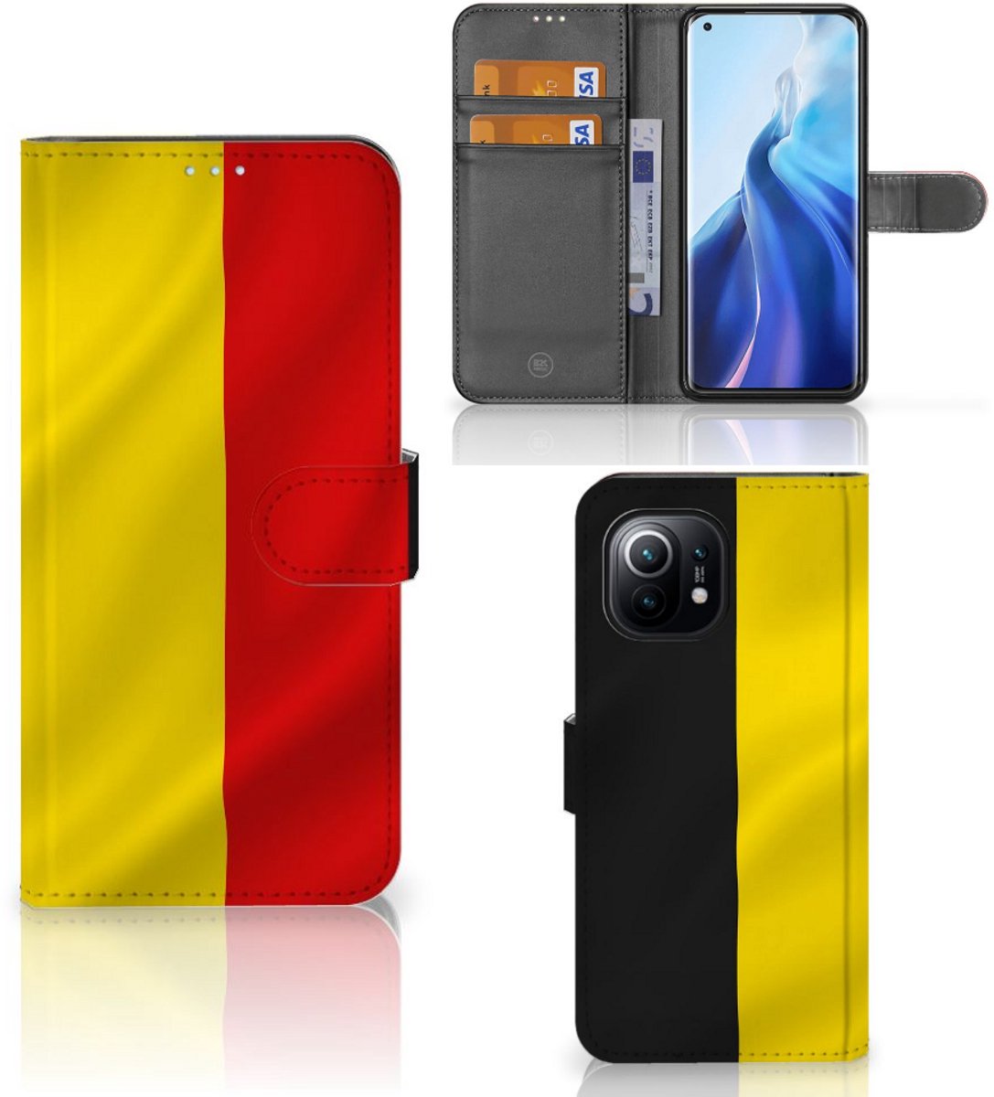 Xiaomi Mi 11 Bookstyle Case Belgische Vlag